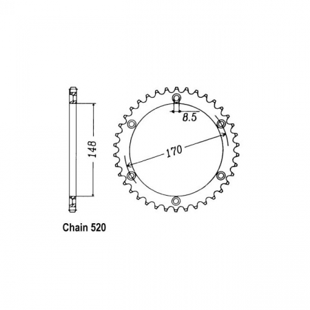 JT REAR SPROCKET 828.47