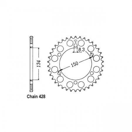 JT REAR SPROCKET 463.48