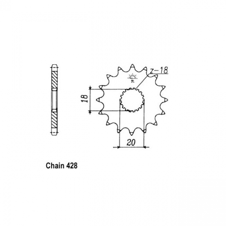 JT FRONT SPROCKET 426.14