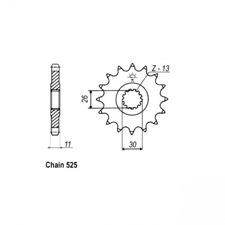 JT FRONT SPROCKET 1591.16