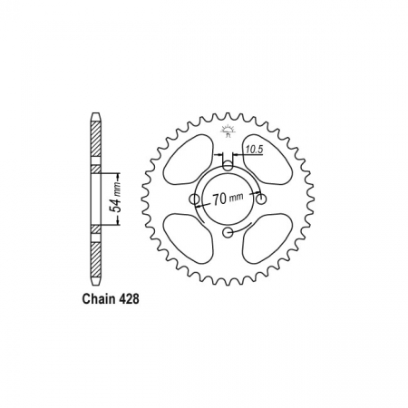 JT REAR SPROCKET 1206.42