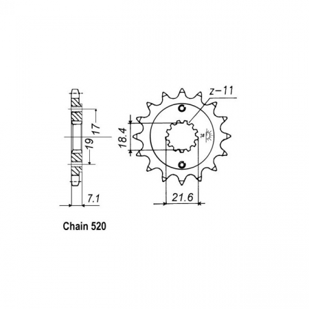 JT FRONT SPROCKET 1321.13