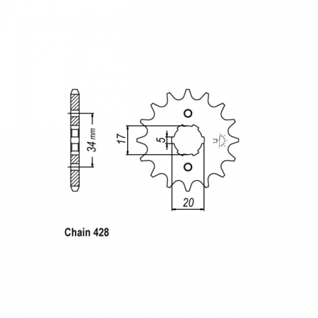 JT FRONT SPROCKET 1264.15