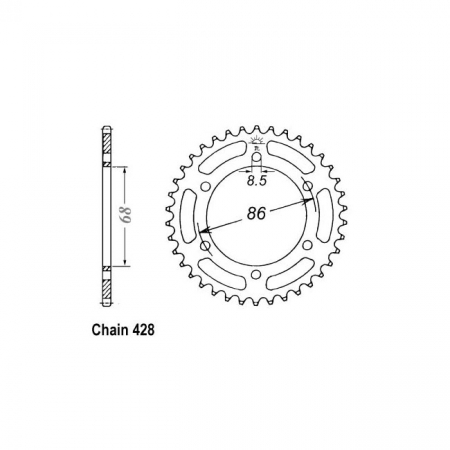 JT REAR SPROCKET 468.46