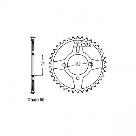 JT REAR SPROCKET 848.37