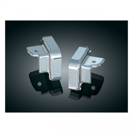 KURYAKYN DRIVER FOOT PEG MOUNT COVERS CHROME