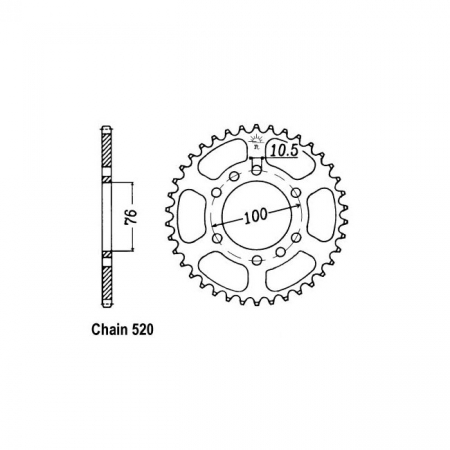 JT REAR SPROCKET 1825.37