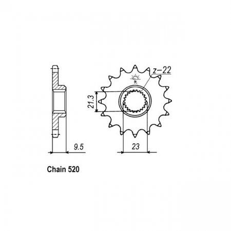 JT FRONT SPROCKET 1577.15