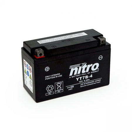 NITRO SEALED YT7B-4 AGM BATTERY