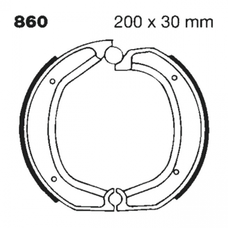 EBC PLAIN BRAKE SHOES