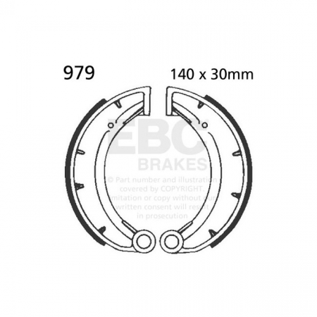 EBC PLAIN BRAKE SHOES