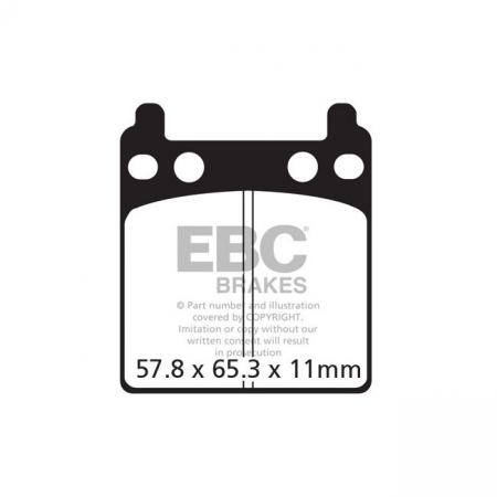 EBC V-PAD SEMI SINTERED BRAKE PADS