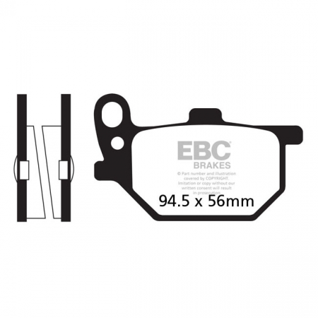 EBC V-PAD SEMI SINTERED BRAKE PADS