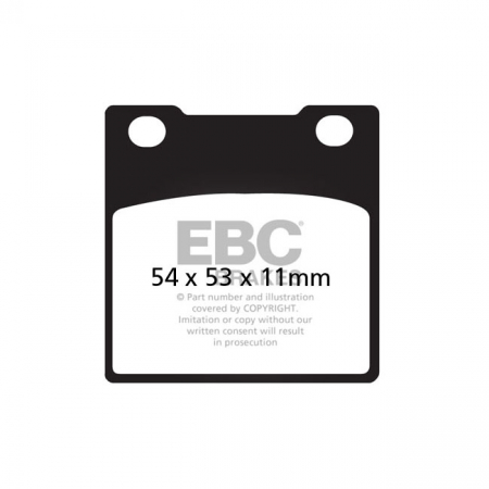 EBC V-PAD SEMI SINTERED BRAKE PADS