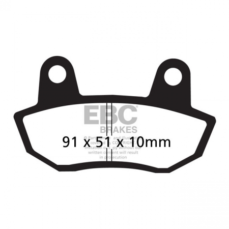 EBC V-PAD SEMI SINTERED BRAKE PADS