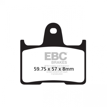 EBC, BRAKE PAD SET. ORGANIC