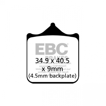 EBC DOUBLE-H SINTERED BRAKE PADS