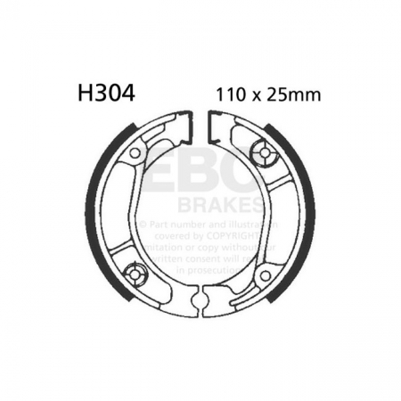 EBC PLAIN BRAKE SHOES