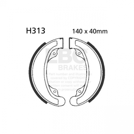 EBC PLAIN BRAKE SHOES