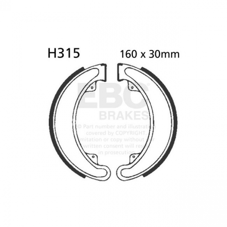 EBC PLAIN BRAKE SHOES