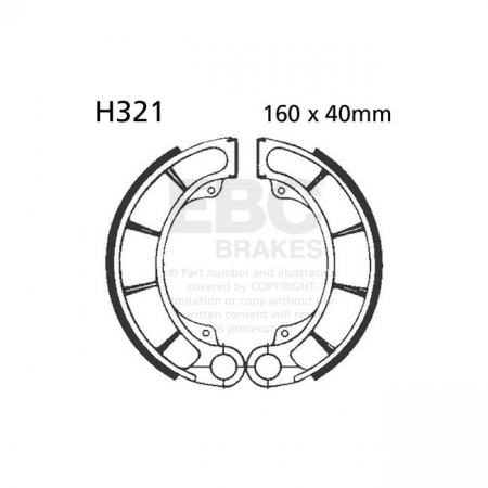 EBC PLAIN BRAKE SHOES