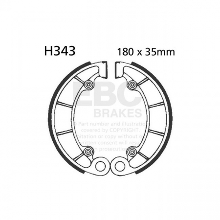 EBC PLAIN BRAKE SHOES