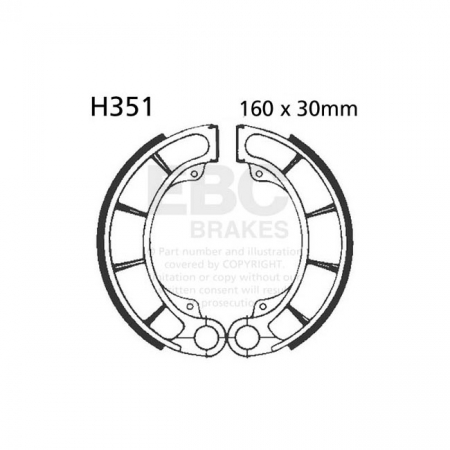 EBC PLAIN BRAKE SHOES