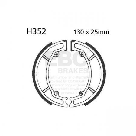 EBC PLAIN BRAKE SHOES