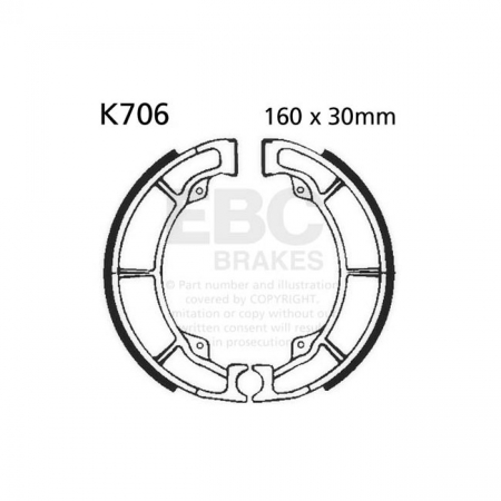 EBC PLAIN BRAKE SHOES