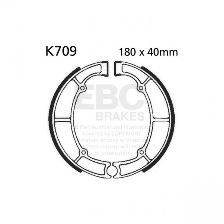 EBC PLAIN BRAKE SHOES