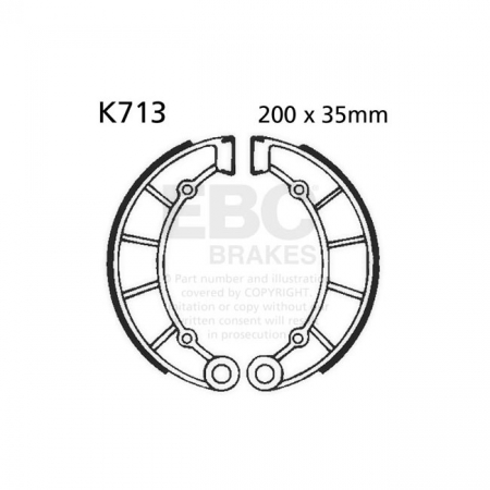 EBC PLAIN BRAKE SHOES