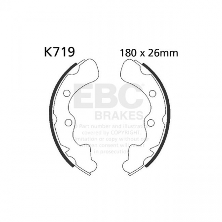 EBC PLAIN BRAKE SHOES