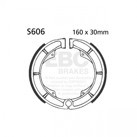 EBC PLAIN BRAKE SHOES