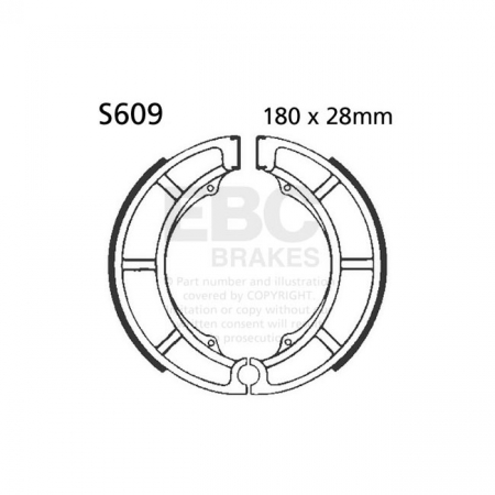 EBC PLAIN BRAKE SHOES