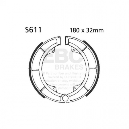 EBC PLAIN BRAKE SHOES