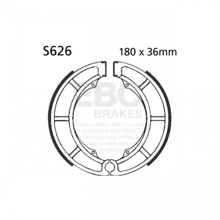 EBC PLAIN BRAKE SHOES