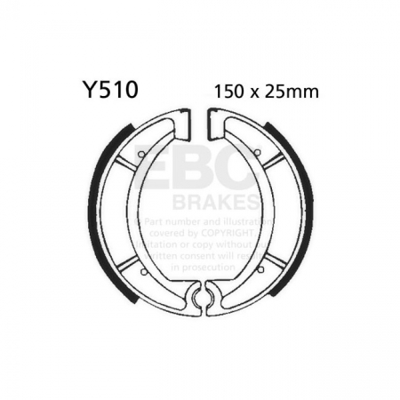 EBC PLAIN BRAKE SHOES