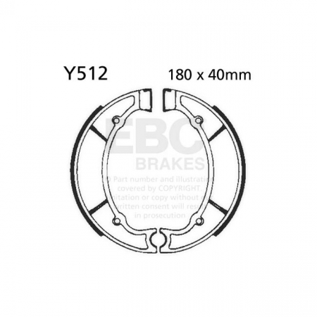 EBC PLAIN BRAKE SHOES