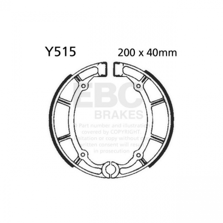 EBC PLAIN BRAKE SHOES