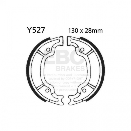 EBC GROOVED BRAKE SHOES