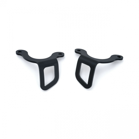 KURYAKYN, CUSTOM TIE DOWN BRACKETS FRONT FORK. SATIN BLACK