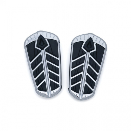 KURYAKYN, SPEAR PASSENGER FLOORBOARD INSERTS CHROME