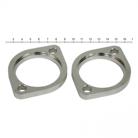 STREETHOGS, EXHAUST FLANGE SET. STAINLESS