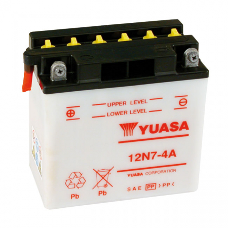 YUASA, 12V LEAD-ACID BATTERY. 7AH