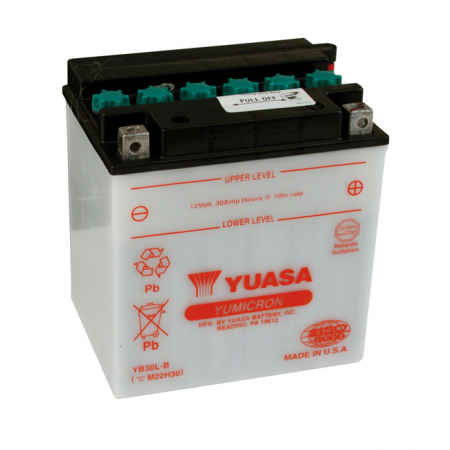 YUASA, YUMICRON 12V LEAD-ACID BATTERY YB30L-B. 30AH