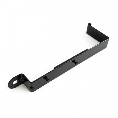 BATTERY HOLD DOWN STRAP. BLACK STEEL