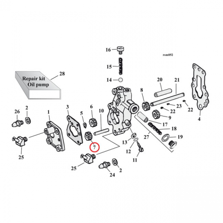 JIMS OIL PUMP GEAR, IDLE