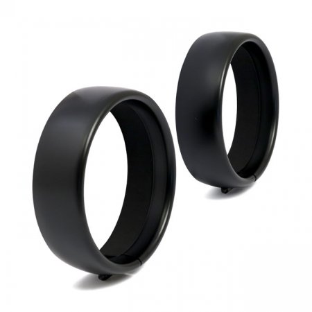 RECESSED TRIM RINGS. 4.5" SPOTLAMP. SATIN LACK