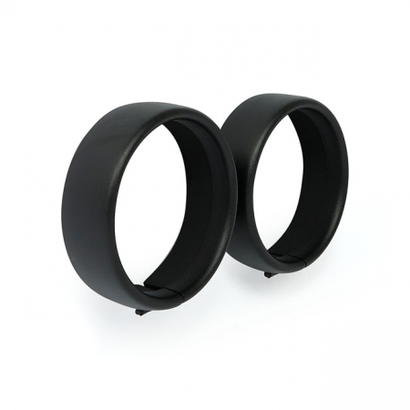 RECESSED TRIM RINGS. 4.5" SPOTLAMP. BLACK WRINKLE