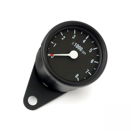 MINI TACHOMETER, ELECTRONIC. 8000 RPM. BLACK